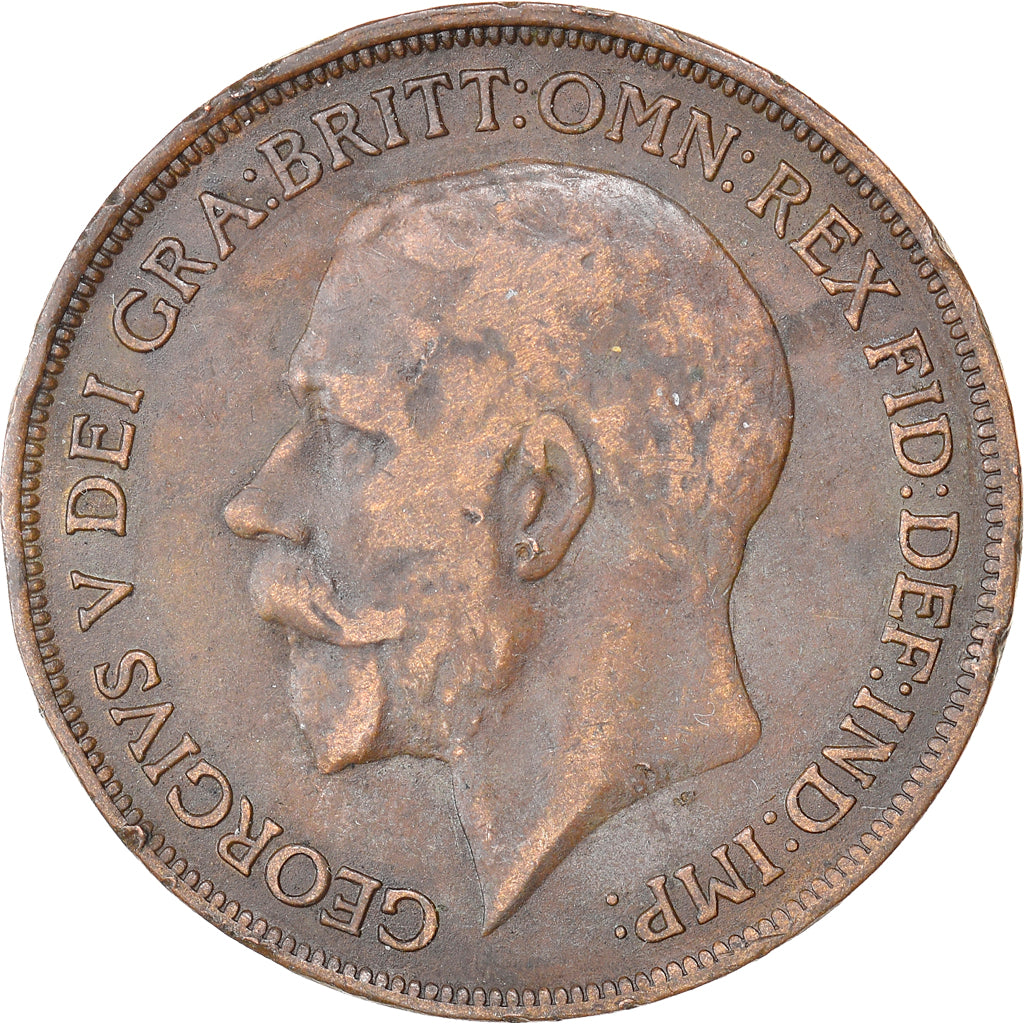 Coin, Great Britain, George V, Penny, 1917, EF(40-45), Bronze, KM:810