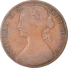 Monnaie, Grande-Bretagne, Victoria, Penny, 1860, TB, Bronze, KM:749.1