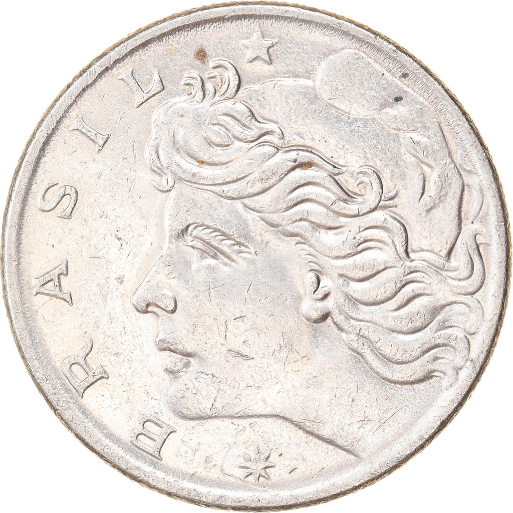 Moeda, Brasil, Cruzeiro, 1975, EF(40-45), Cobre-níquel, KM:581a