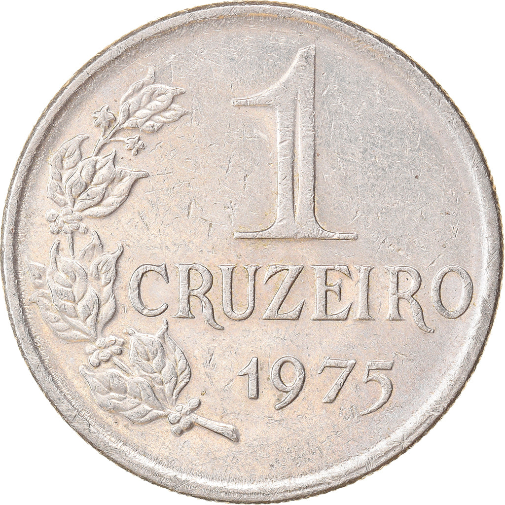 Moeda, Brasil, Cruzeiro, 1975, EF(40-45), Cobre-níquel, KM:581a