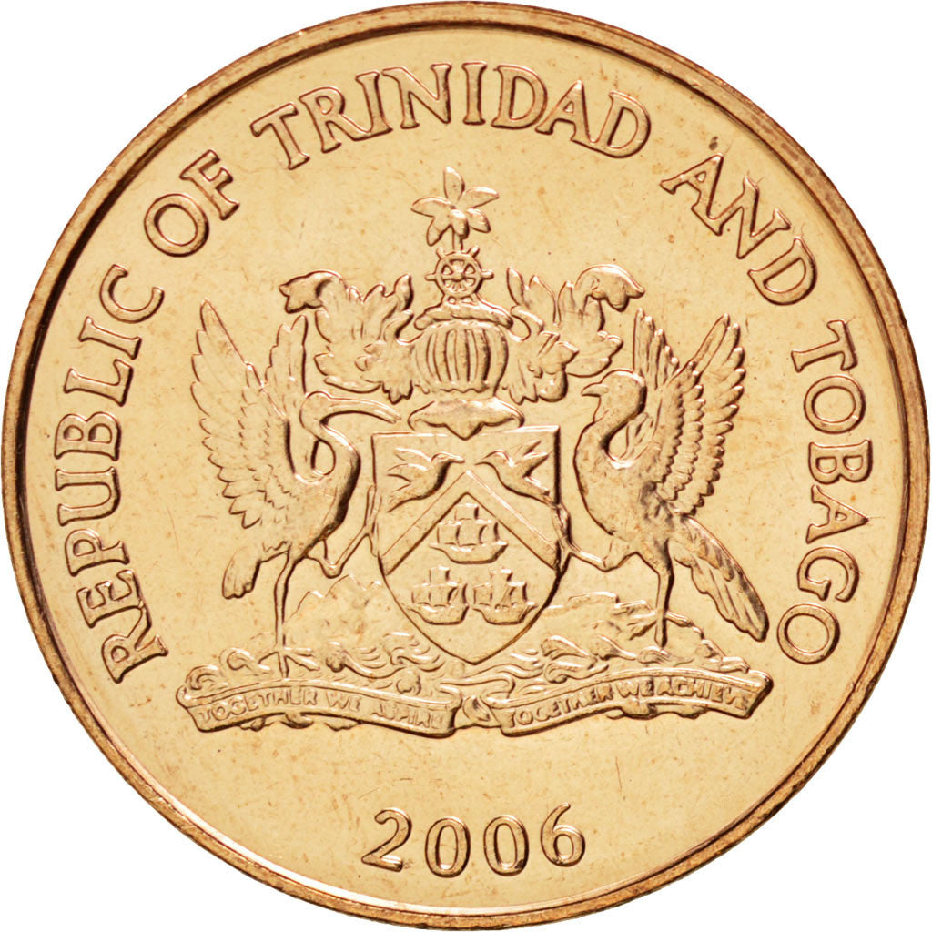 Moneta, TRINIDAD E TOBAGO, 5 Cents, 2006, SPL, Bronzo, KM:30