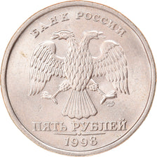 Münze, Russland, 5 Roubles, 1998, Saint-Petersburg, VZ, Copper-Nickel Clad