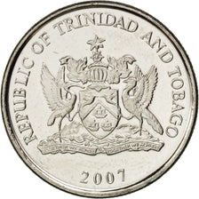 Coin, TRINIDAD & TOBAGO, 25 Cents, 2007, MS(63), Copper-nickel, KM:32