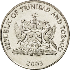 Coin, TRINIDAD & TOBAGO, 50 Cents, 2003, MS(63), Copper-nickel, KM:33