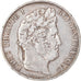 Moneta, Francia, Louis-Philippe, 5 Francs, 1847, Strasbourg, MB+, Argento