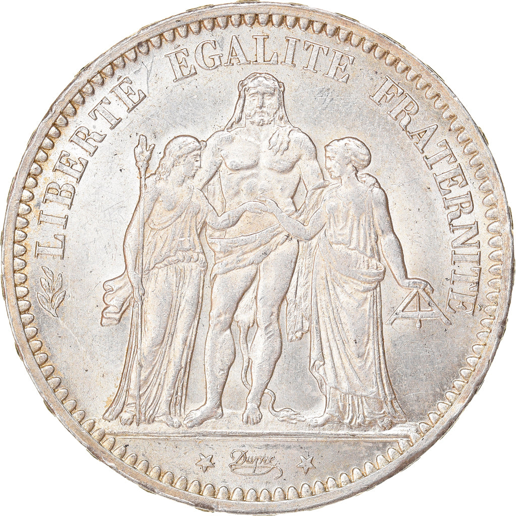 Coin, France, Hercule, 5 Francs, 1873, Paris, MS(63), Silver, KM:820.1