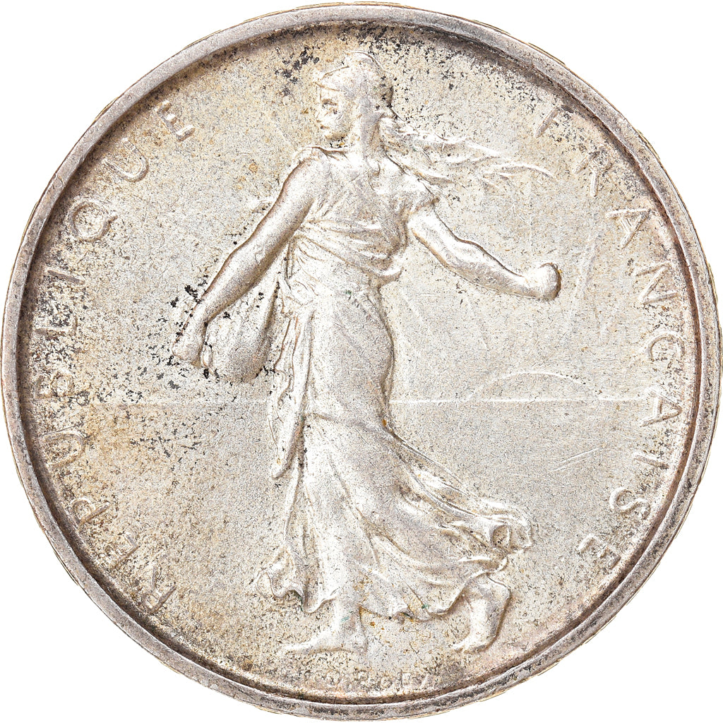 Moeda, França, Semeuse, 5 Francs, 1967, Paris, AU(50-53), Prata, KM:926