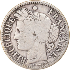 Coin, France, Cérès, 2 Francs, 1871, Bordeaux, VF(20-25), Silver, KM:816.2