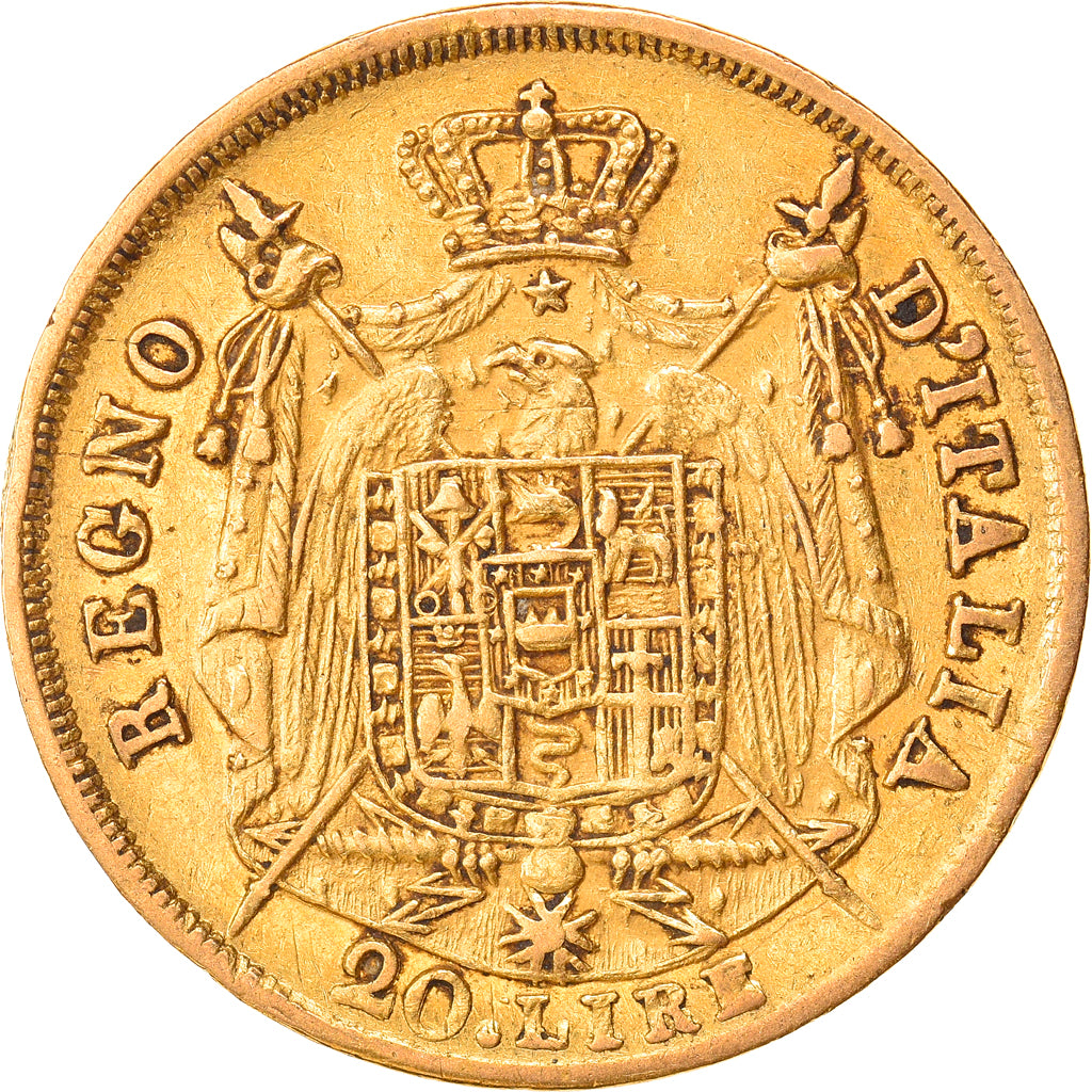 Coin, ITALIAN STATES, KINGDOM OF NAPOLEON, Napoleon I, 20 Lire, 1809, Milan