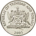 TRINIDAD & TOBAGO, 50 Cents, 2003, KM #33, MS(63), Copper-Nickel, 26, 6.96