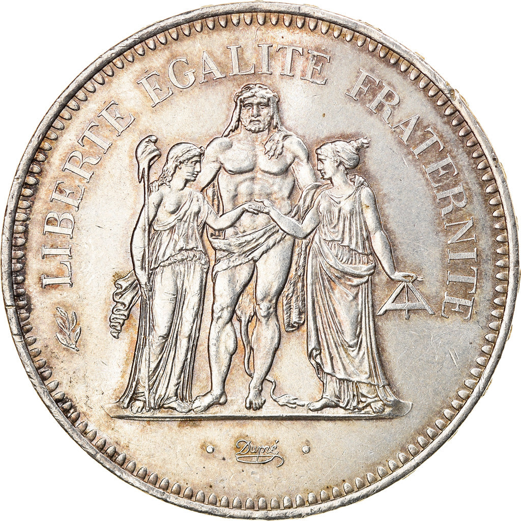 Moneta, Francia, Hercule, 50 Francs, 1978, Paris, SPL, Argento, KM:941.1