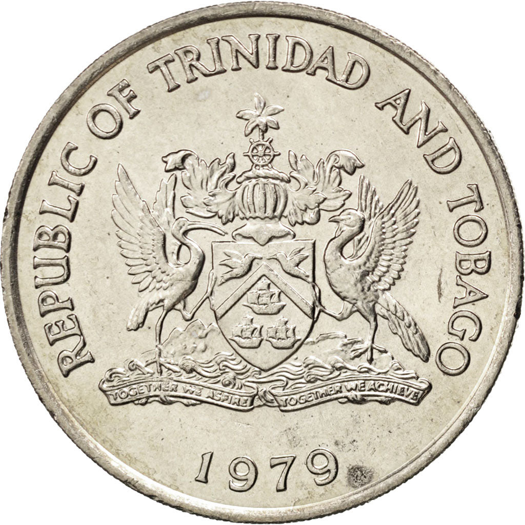 TRINIDAD & TOBAGO, Dollar, 1979, KM #38, MS(63), Copper-Nickel, 32, 12.61