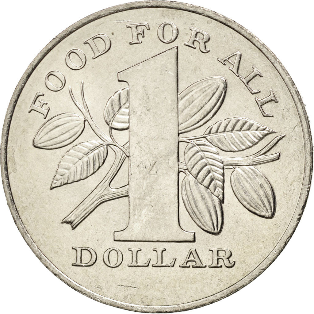 TRINIDAD & TOBAGO, Dollar, 1979, KM #38, MS(63), Copper-Nickel, 32, 12.61