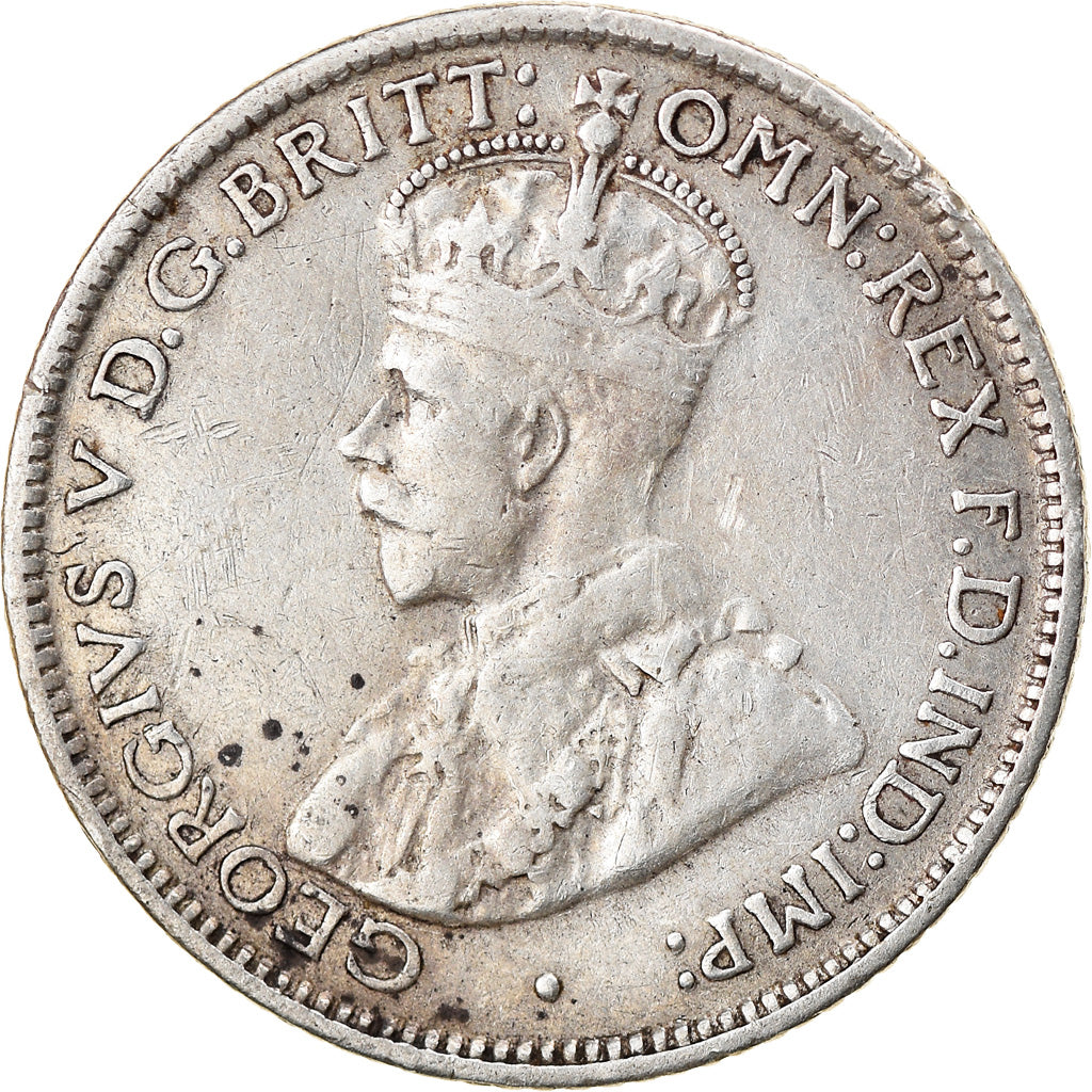 Münze, Australien, George V, Sixpence, 1936, SS, Silber, KM:25
