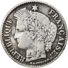 Moneta, Francia, Cérès, 20 Centimes, 1850, Bordeaux, MB+, Argento, KM:758.3