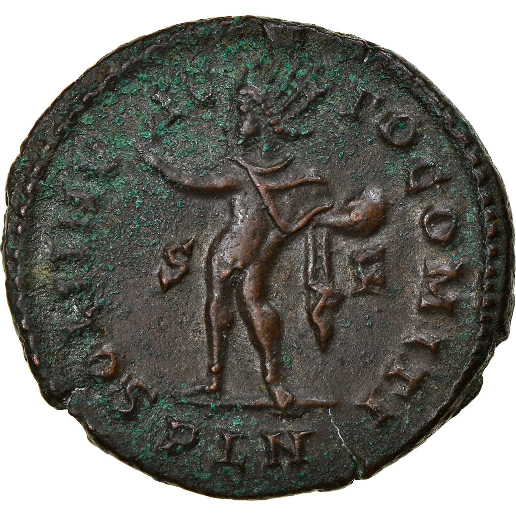 Coin, Constantine I, Follis, 313-314, London, AU(50-53), Bronze, RIC:10