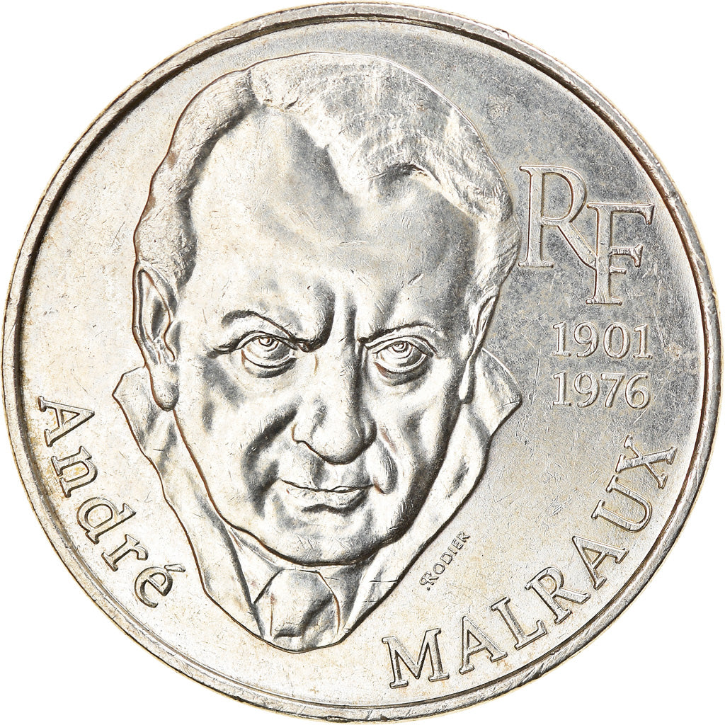 Coin, France, André Malraux, 100 Francs, 1997, AU(55-58), Silver, KM:1188