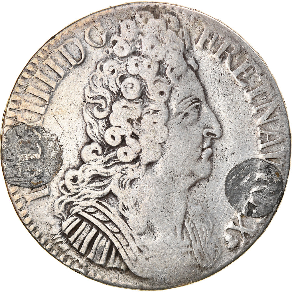 Münze, Frankreich, Louis XIV, Ecu aux 3 couronnes, 1709, Reims, S, Silber