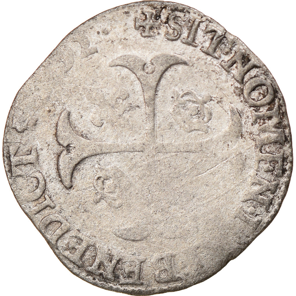Munten, Frankrijk, Henri IV, Douzain, 1592, Saint-Lô, FR, Billon, Sombart:4420