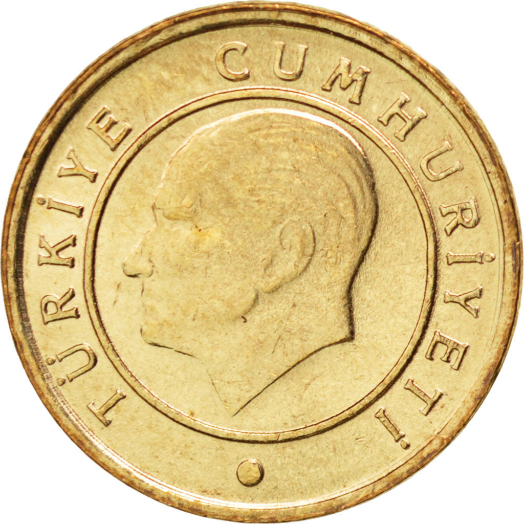 Coin, Turkey, Kurus, 2009, MS(63), Copper-Nickel Plated Steel, KM:1239