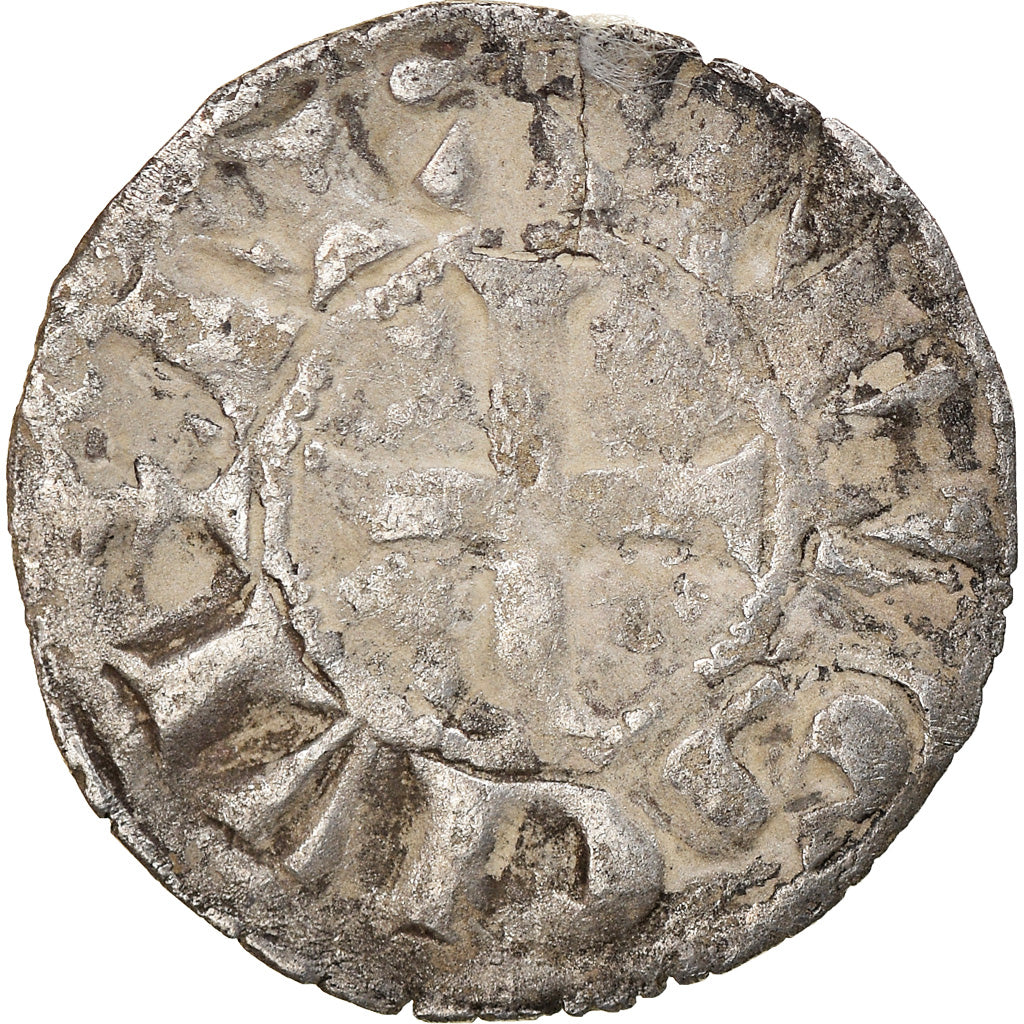 Coin, France, Bretagne, Anonymous, Denarius, Nantes, VF(30-35), Silver