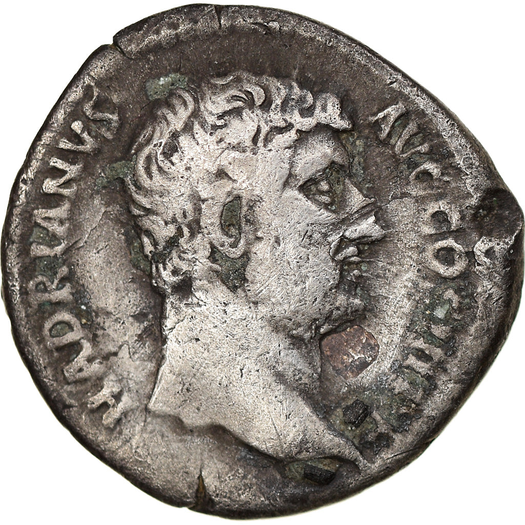 Moneta, Hadrian, Denarius, 130-133, Rome, MB+, Argento, RIC:297a