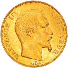 Moneta, Francja, Napoleon III, 50 Francs, 1857, Paris, AU(55-58), Złoto