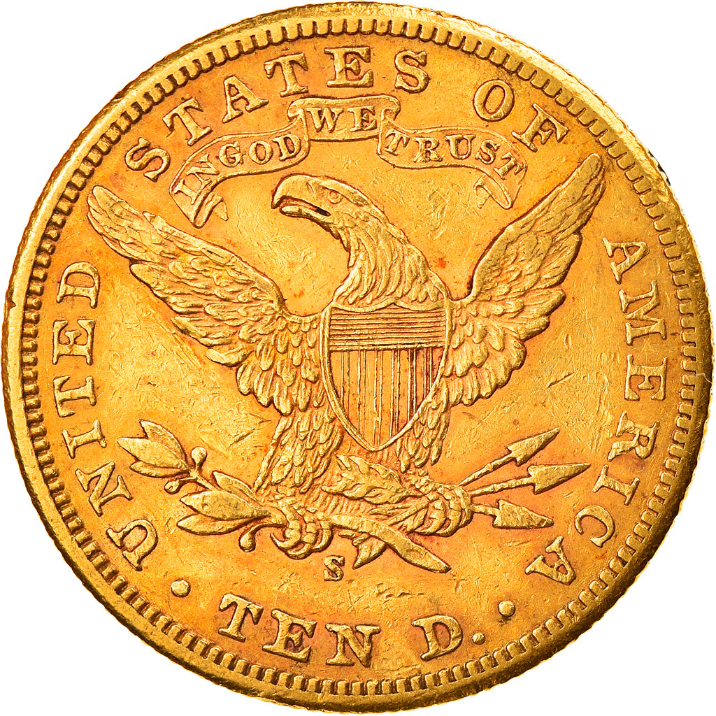 Moneta, Stati Uniti, Coronet Head, $10, Eagle, 1901, San Francisco, BB+, Oro