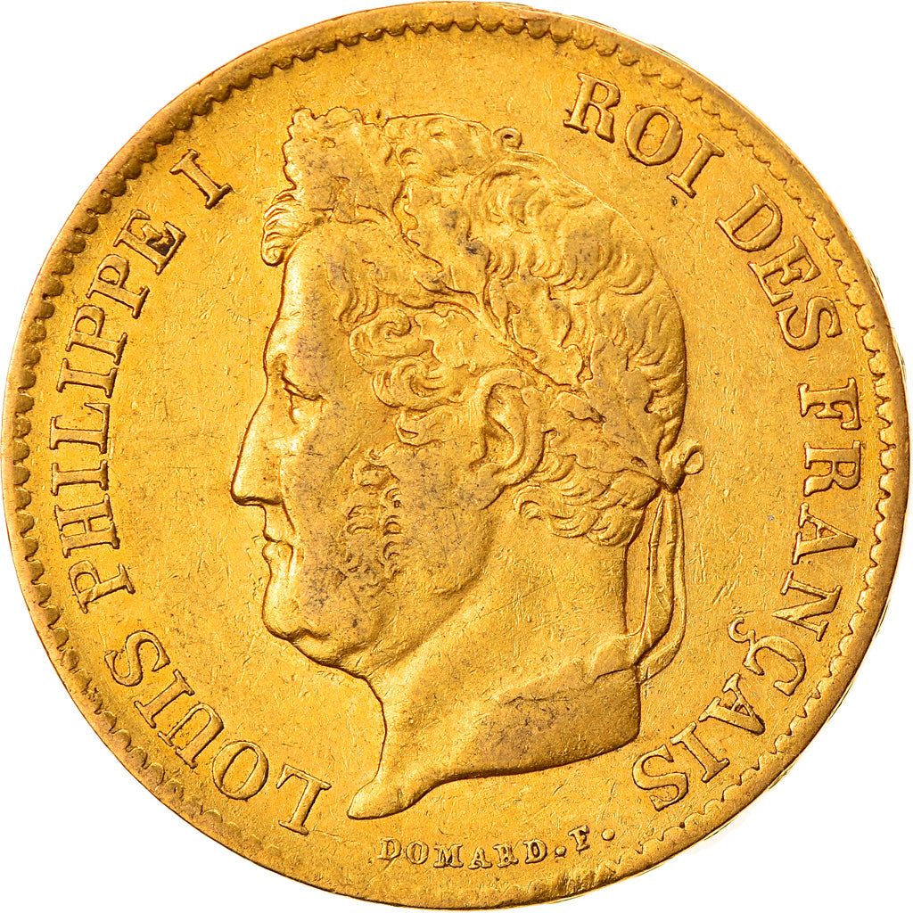 Munten, Frankrijk, Louis-Philippe, 40 Francs, 1833, Paris, ZF, Goud, KM:747.1