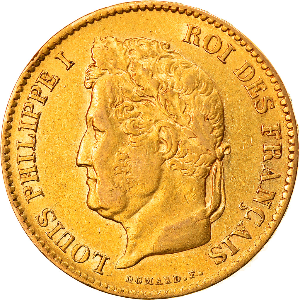 Moneda, Francia, Louis-Philippe, 40 Francs, 1834, Paris, MBC, Oro, KM:747.1