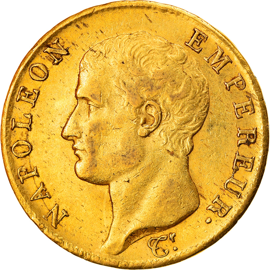 Moneda, Francia, Napoléon I, 40 Francs, 1806, Paris, MBC, Oro, KM:675.1