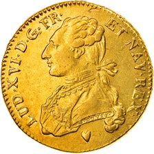 Moeda, França, Louis XVI, Double louis d'or au buste habillé, 1775