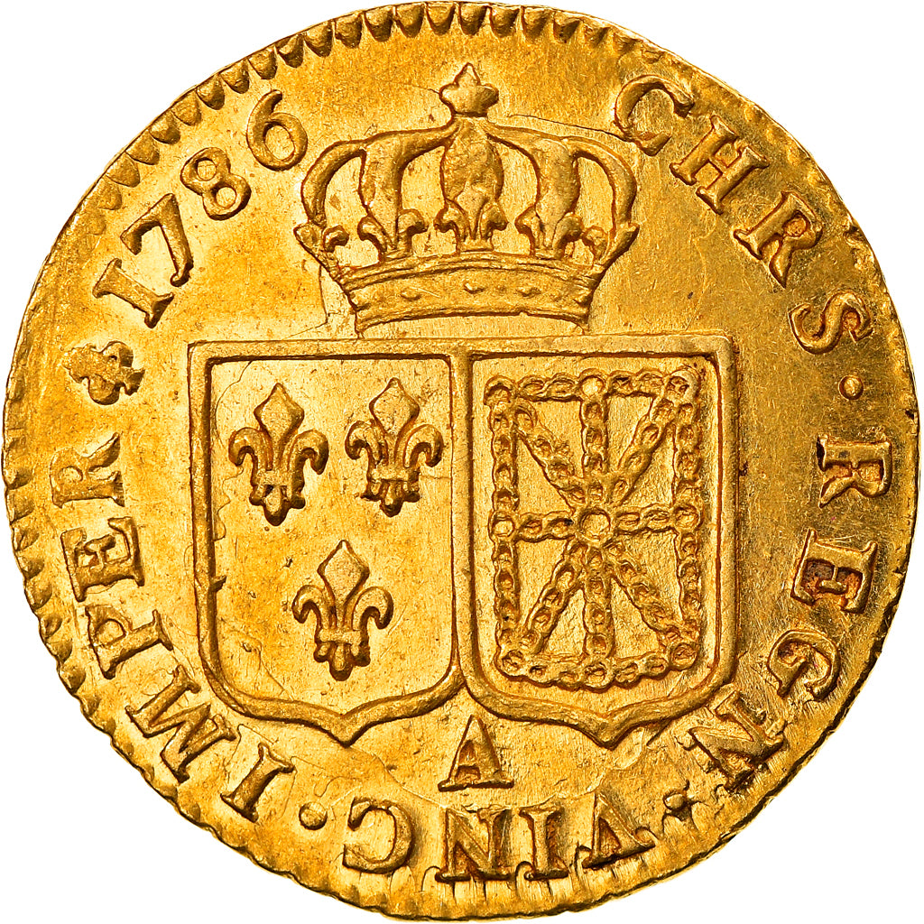 Coin, France, Louis XVI, Louis d'or à la tête nue, 1786, Paris, AU(50-53)