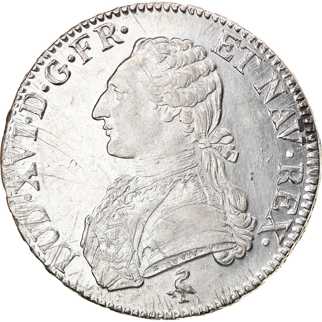 Monnaie, France, Louis XVI, Ecu aux branches d'olivier, 1790, Paris, TTB+