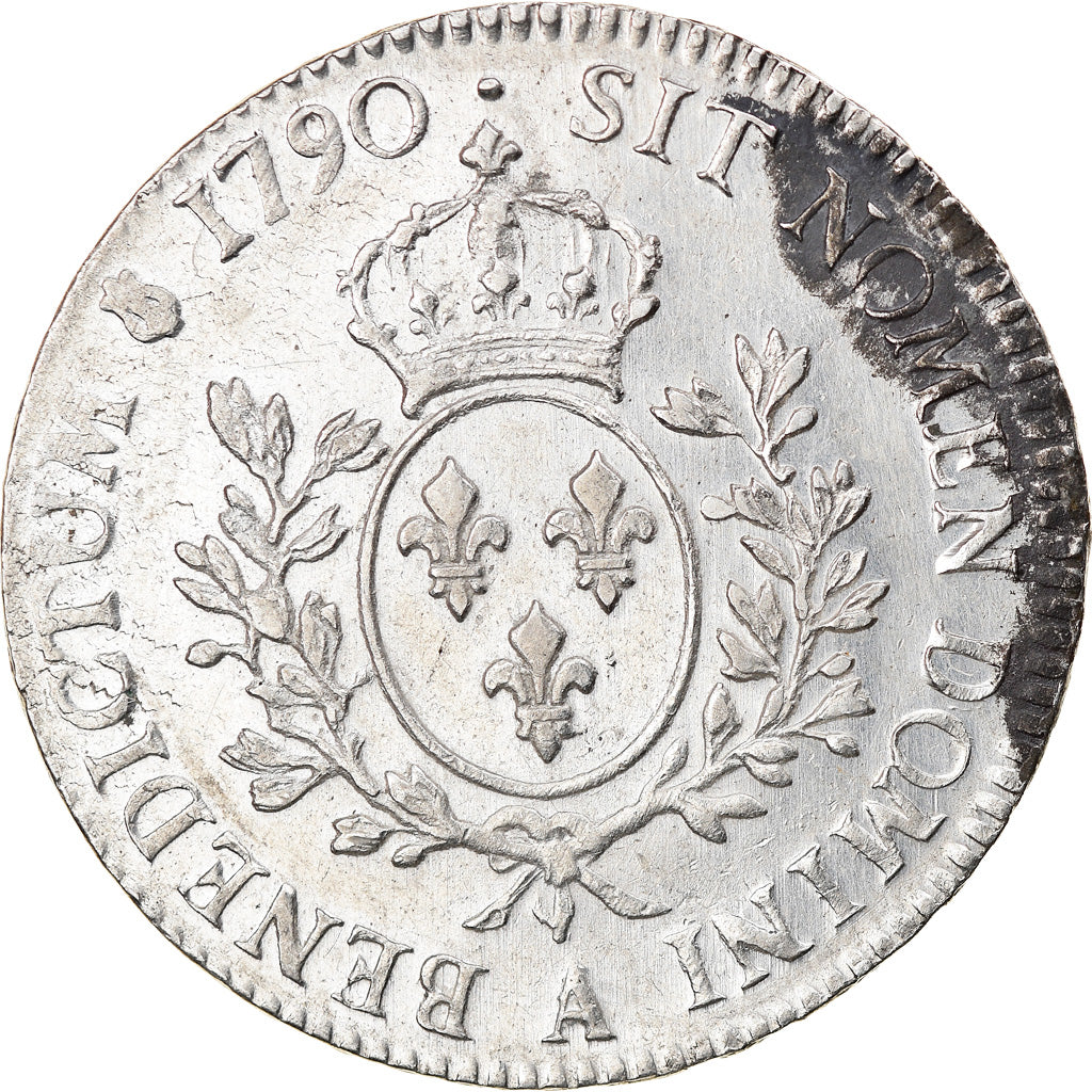 Monnaie, France, Louis XVI, Ecu aux branches d'olivier, 1790, Paris, TTB+