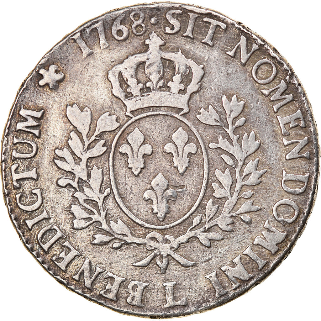 Moneda, Francia, Louis XV, Écu au bandeau, 1768, Bayonne, BC+, Plata