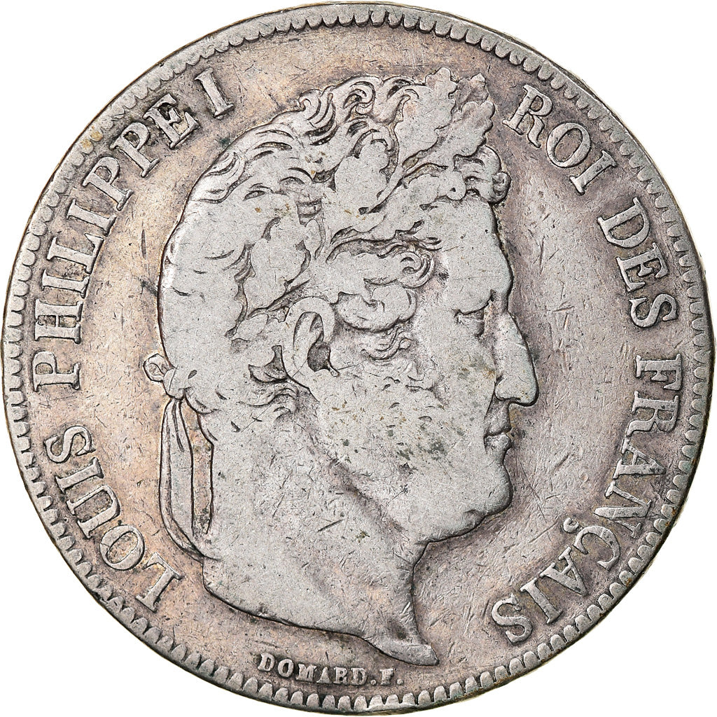 Münze, Frankreich, Louis-Philippe, 5 Francs, 1835, Paris, S, Silber, KM:749.1