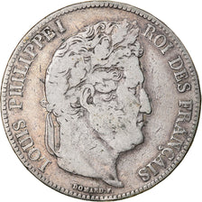 Münze, Frankreich, Louis-Philippe, 5 Francs, 1835, Paris, S, Silber, KM:749.1