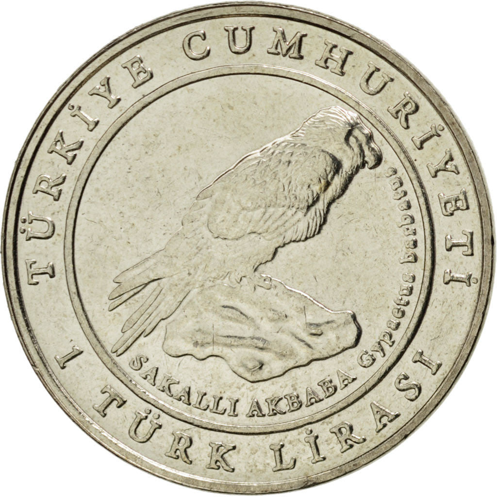 TURKEY, Lira, 2009, KM #1249, MS(63), Copper-Nickel, 23.5, 6.42