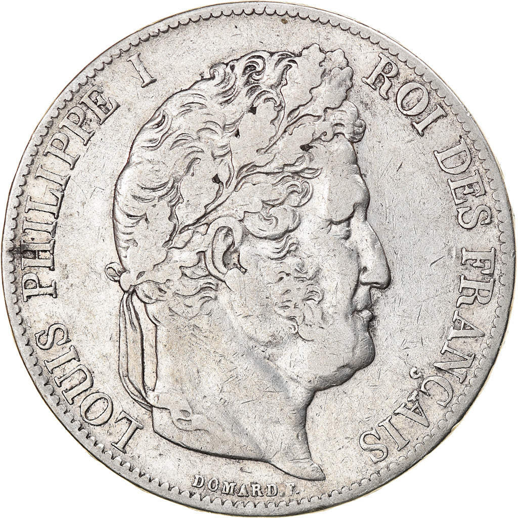Moneta, Francia, Louis-Philippe, 5 Francs, 1846, Paris, MB+, Argento, KM:749.1