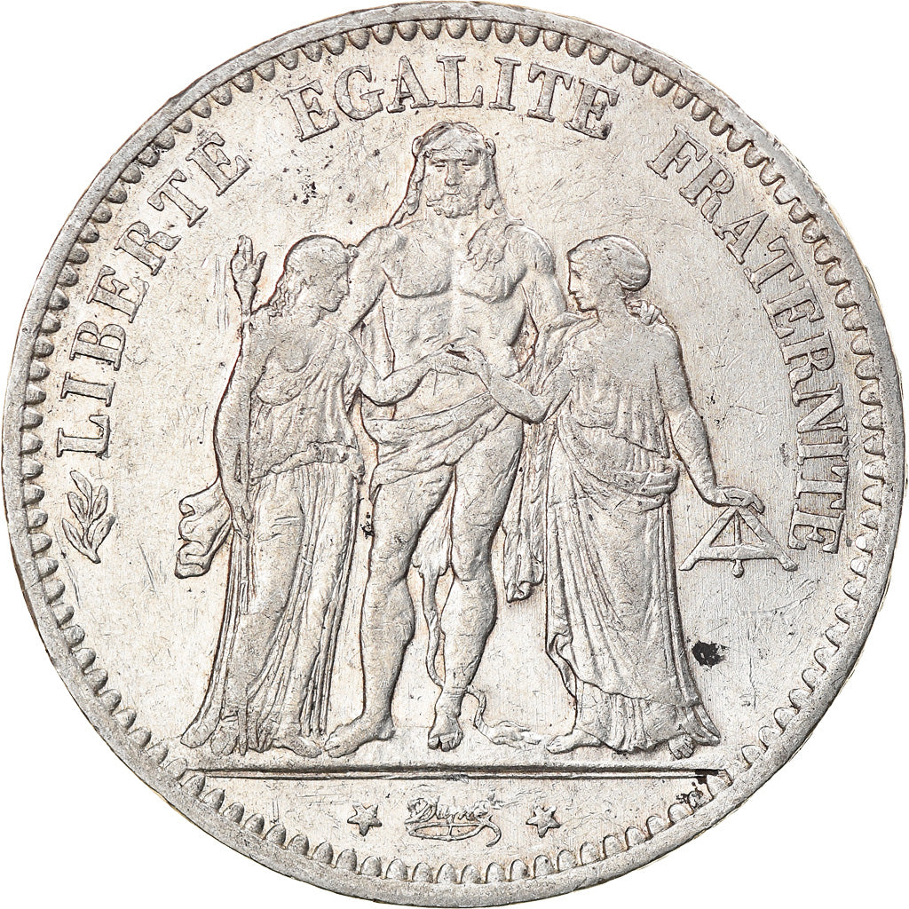 Coin, France, Hercule, 5 Francs, 1875, Paris, EF(40-45), Silver, KM:820.1