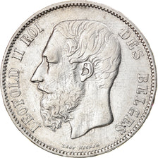 Moneta, Belgio, Leopold II, 5 Francs, 5 Frank, 1868, Brussels, MB+, Argento