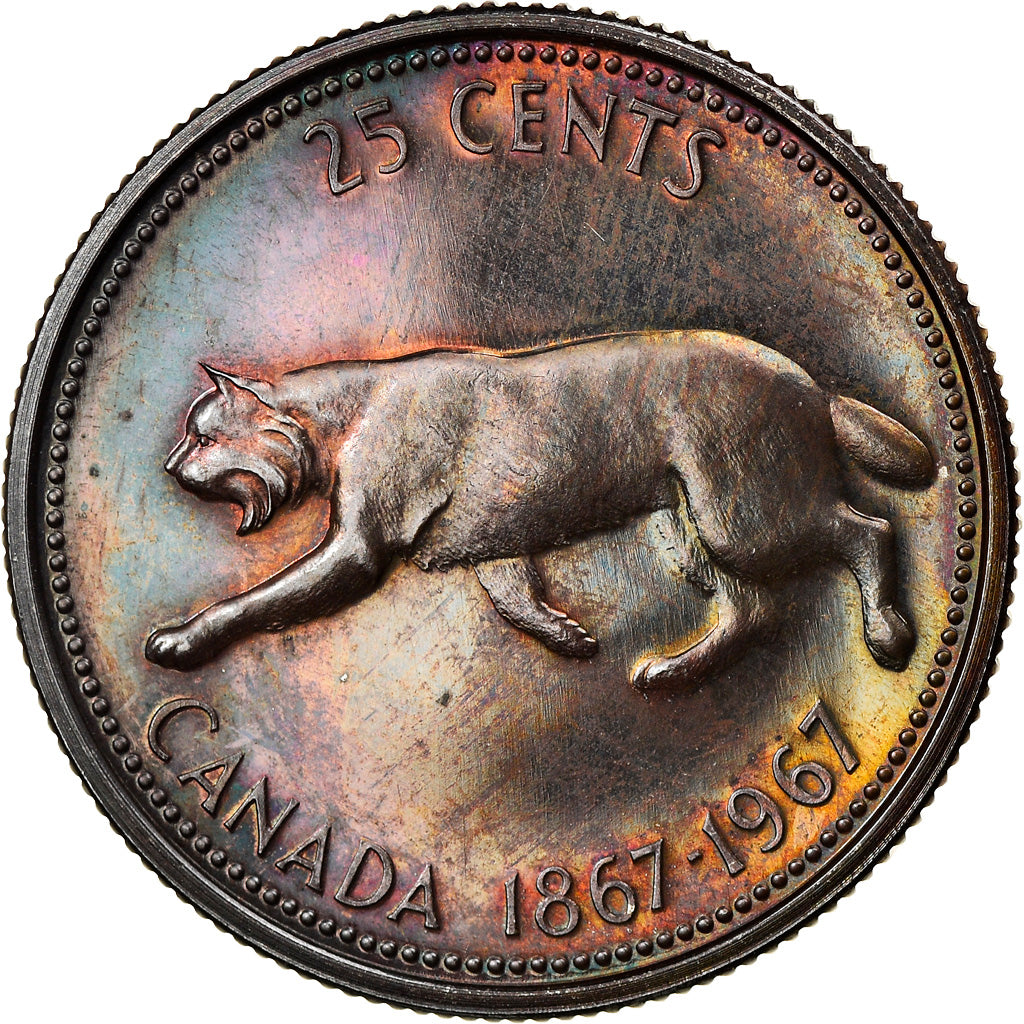 Coin, Canada, Elizabeth II, 25 Cents, 1967, Royal Canadian Mint, Ottawa