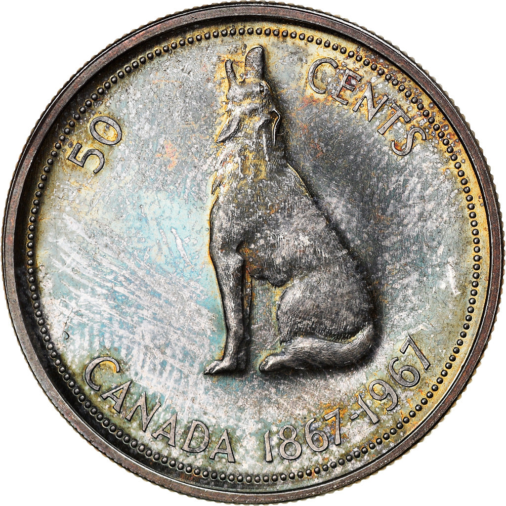 Monnaie, Canada, Elizabeth II, 50 Cents, 1967, Royal Canadian Mint, Ottawa