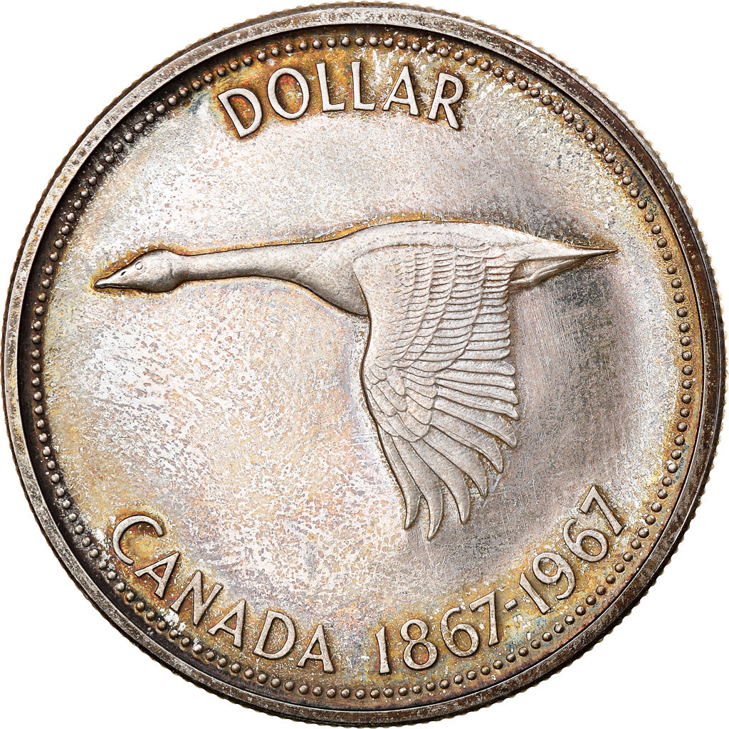 Coin, Canada, Elizabeth II, Dollar, 1967, Royal Canadian Mint, Ottawa, MS(63)