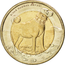 TURKEY, Lira, 2010, KM #1280, MS(63), Bi-Metallic, 26.15, 8.43