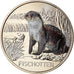 Austria, 3 Euro, Fischotter, 2019, Colourized, MS(65-70), Copper-nickel