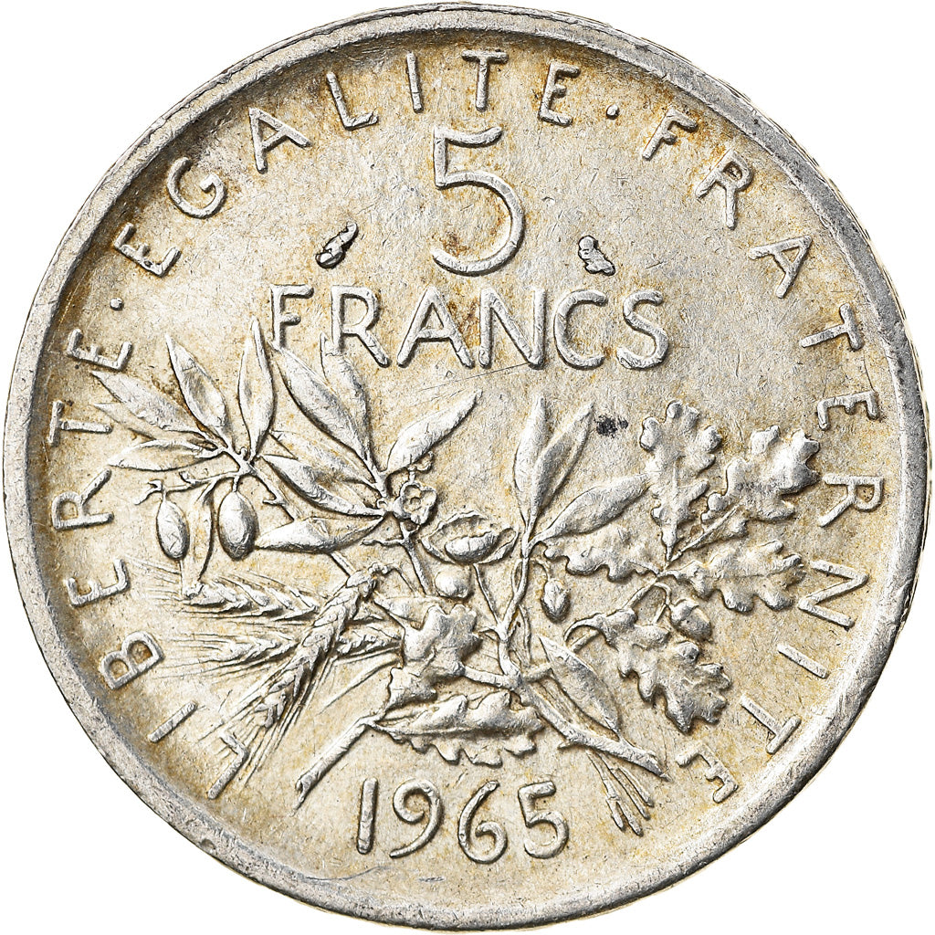 Coin, France, Semeuse, 5 Francs, 1965, Paris, EF(40-45), Silver, KM:926