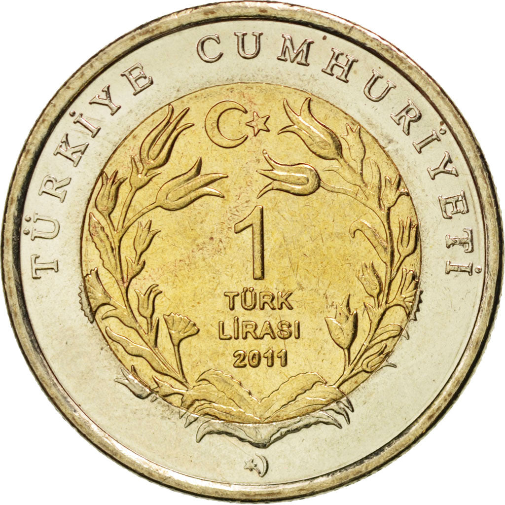 Turquie, 1 Lira Lion 2011, KM 1275