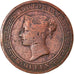 Coin, Ceylon, Victoria, 5 Cents, 1870, VF(20-25), Copper, KM:93